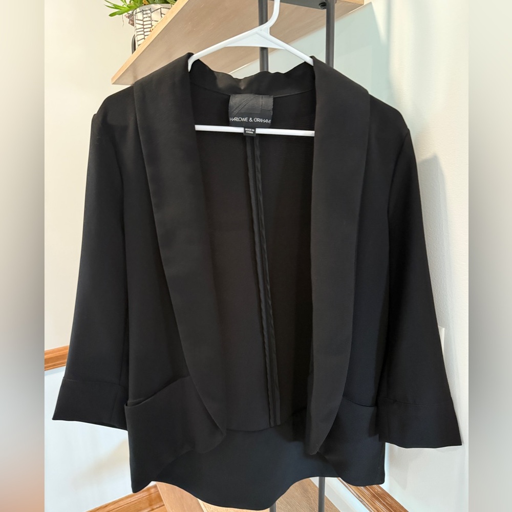 Harlowe & Graham Black Blazer